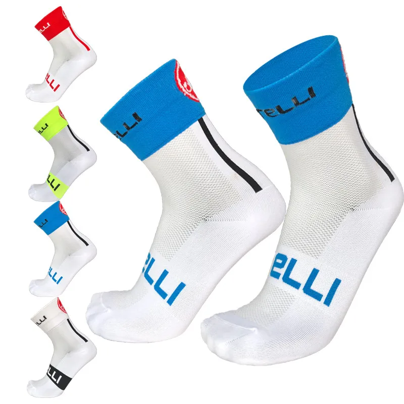 

High Quality Team Cycling Socks Men and Women Compression Mesh Breathable Sports Socks Competition Bicycle Socks