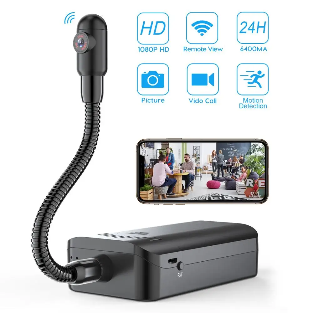 1080P HD DIY Мини WiFi камера S в форме змеи эндоскоп Беспроводная IP видеокамера бороскоп