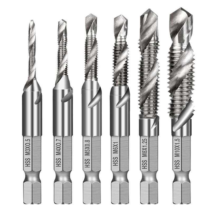 Core Hole Drill M3 M10, Machine Tap Set Made of High Speed Steel