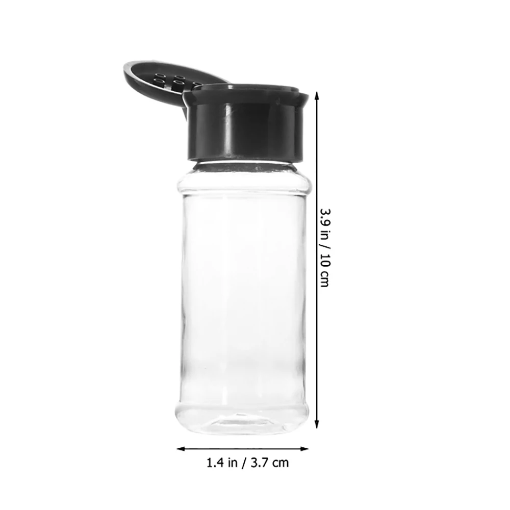 20 шт./компл. 100 мл емкость для специй черная банка приправ перца бутылка и барбекю