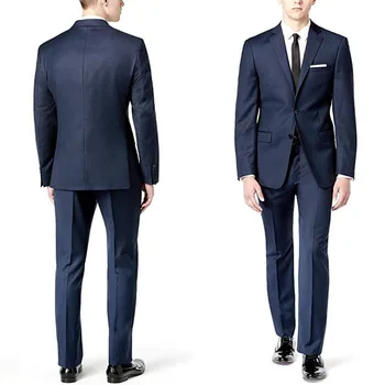 

Custom Made Hot Sale Slim Fit Two-Piece Weding Men Tuxedos 2 Piece Wedding Groom Formal Suits Men Suits (Jacket+Pants) L625