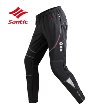 

Santic Winter Autumn Cycling Quick Dry Pants Men Long Pro Padded Bike Trousers Bicycle Downhill Pants Riding Clothing