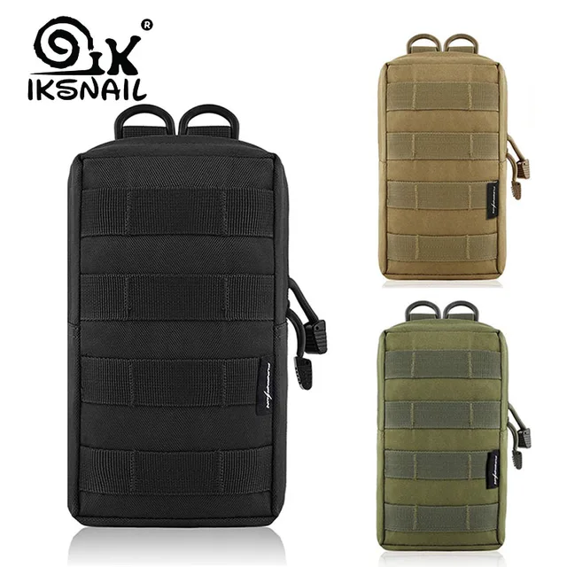 US $3.92 IKSNAIL EDC Molle Pouch Bag Outdoor Vest Waist Pack Hunting Backpack Accessory Gadget Gear Sport Ba