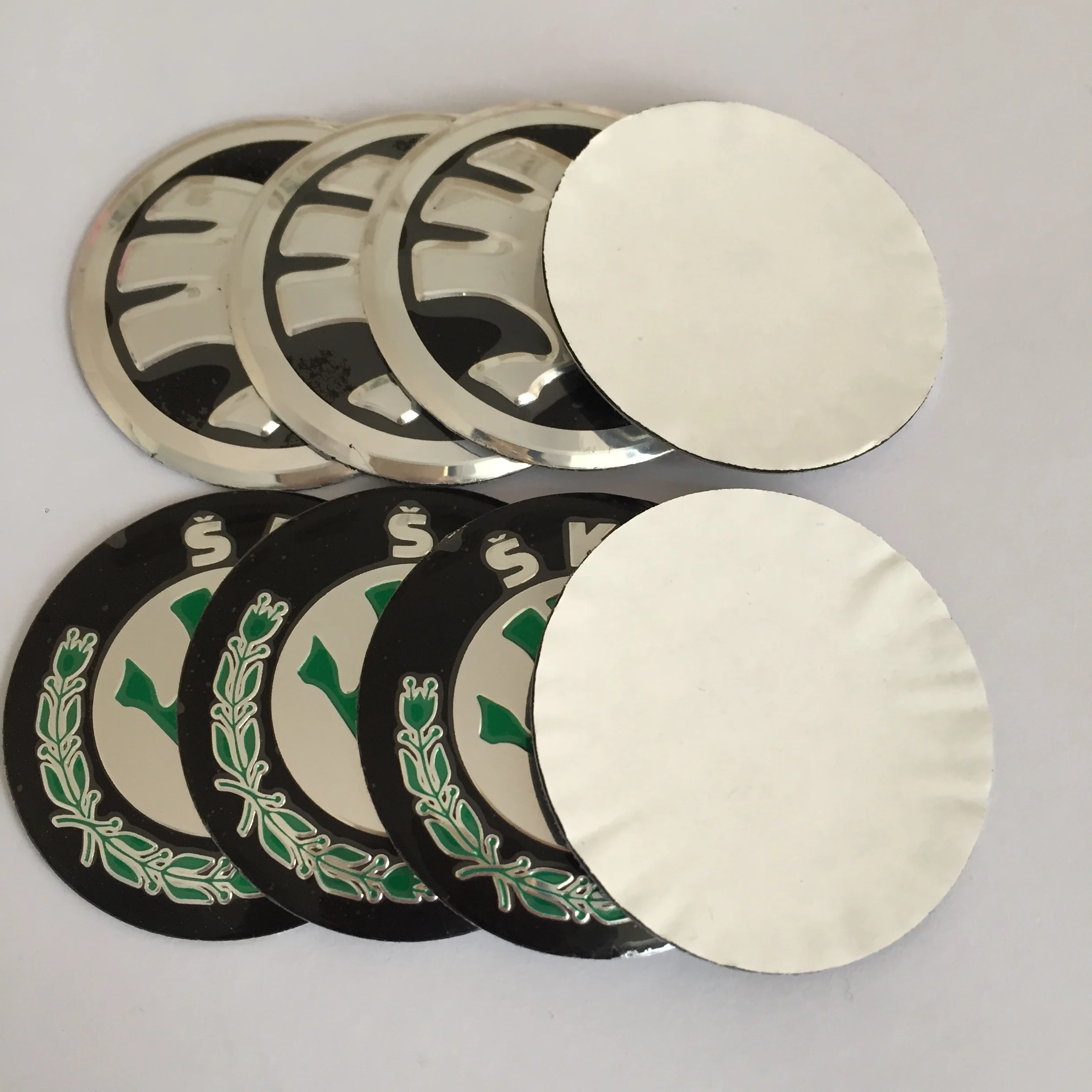 4pcs 56mm 65mm black green car Wheel Center Hub Caps emblem Badge covers sticker styling Accessories | Автомобили и мотоциклы