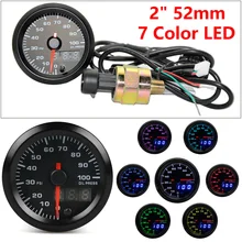 2 Inch Motorcycle 52MM Oil Pressure Gauge 12V LED Digital Display With Oil Pressure Sensor Accessories Integrated Pointer LCD sunx dp2 80z led display digital pressure sensor new