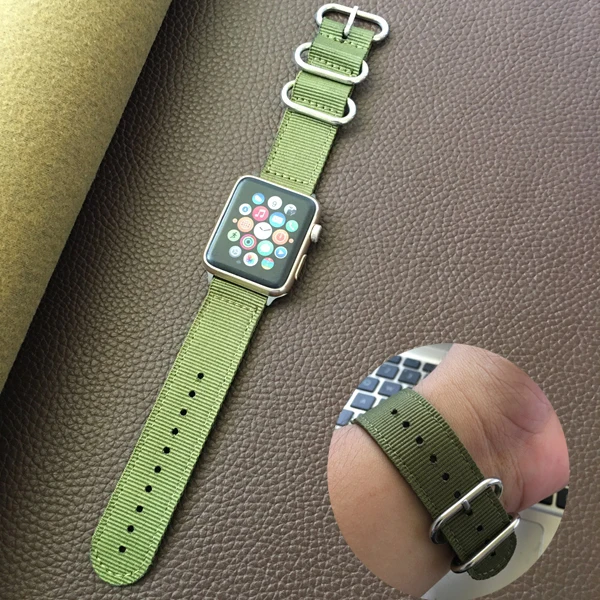 Роскошный нейлоновый ремешок для apple watch 5 4 3 2 1 браслет ремешок для iwatch 42 мм 38 мм 40 мм 44 мм аксессуары