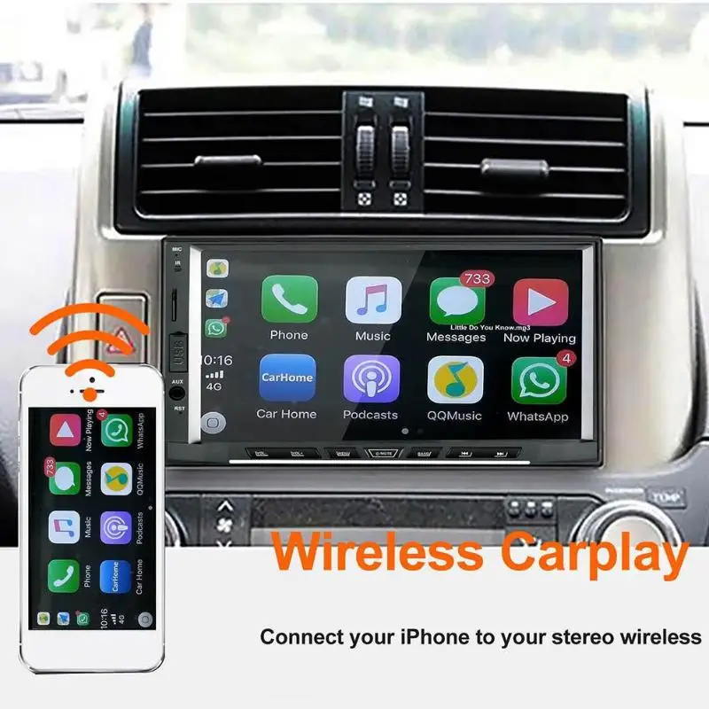 Беспроводная смарт-связь Apple CarPlay Bluetooth ключ wifi для Android навигационный плеер мини USB Carplay палка с Android авто