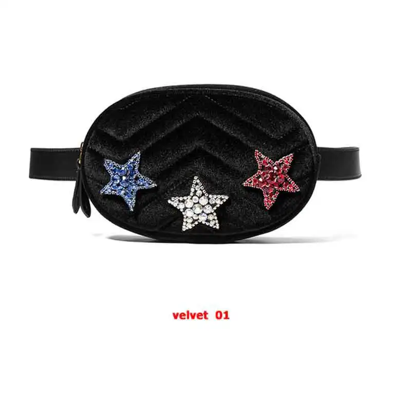 

2019 Contemporary Bags Women Waist Bag Fashion guc cc i Leather Messenger Shoulder Velvet Belt Bag Girls Bolsa Cymka