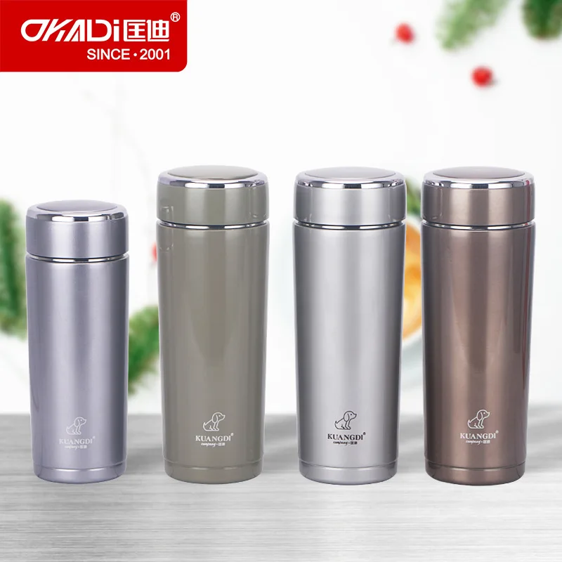 

DKADI 762 Stainless Steel Vacuum Flask Casual shang wu bei Logo Lettering
