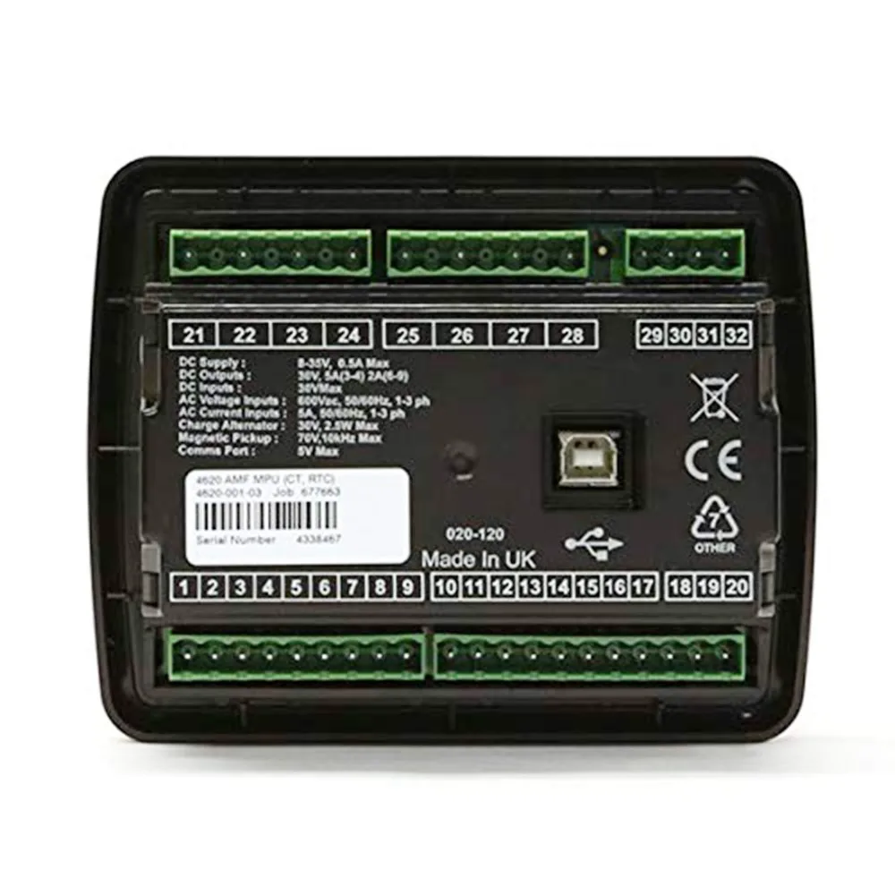 Блок управления генератором DSE4520, панель управления генератором, Дизельная генераторная установка 8-35 в
