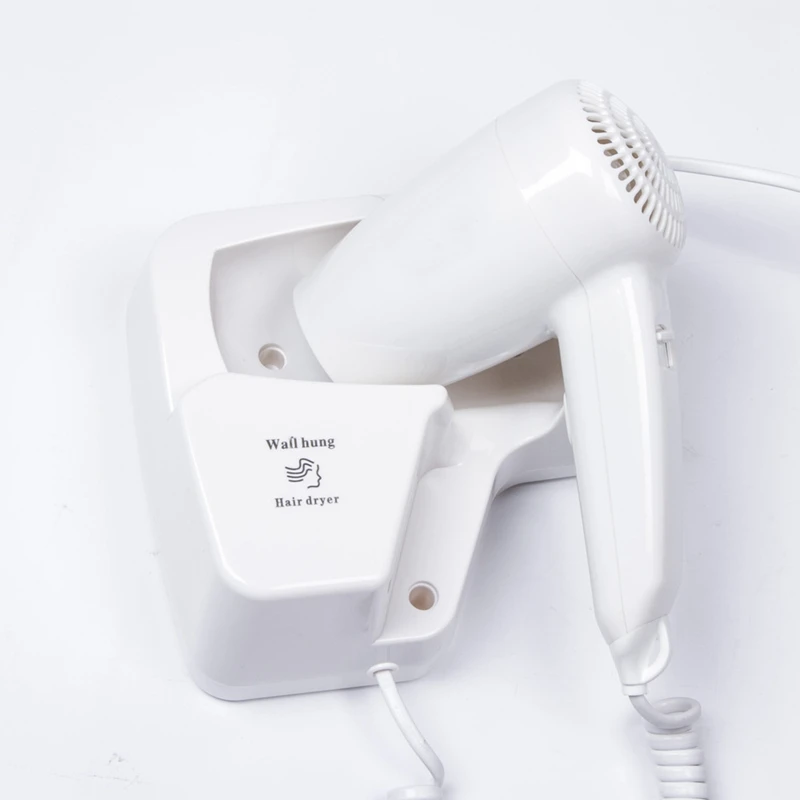1300W Electric Hair Dryer Cold&Hot Air Blow Bathroom Wall Hanging Power Blower,Without Usb Socket Us Plug
