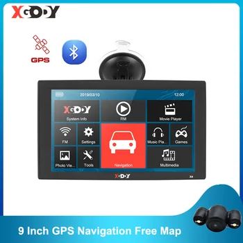 

XGODY X4 9 Inch Truck Car GPS Navigation 256MB 8GB Bluetooth Navigator GPS Sat Nav FM Rear View Camera Russia 2020 Europe Map