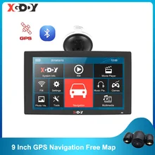 XGODY-navegador GPS X4 para coche, pantalla de 9 pulgadas, 256MB, 8GB, Bluetooth, GPS, Sat Nav, FM, cámara de visión trasera, mapa de Rusia y Europa 2020