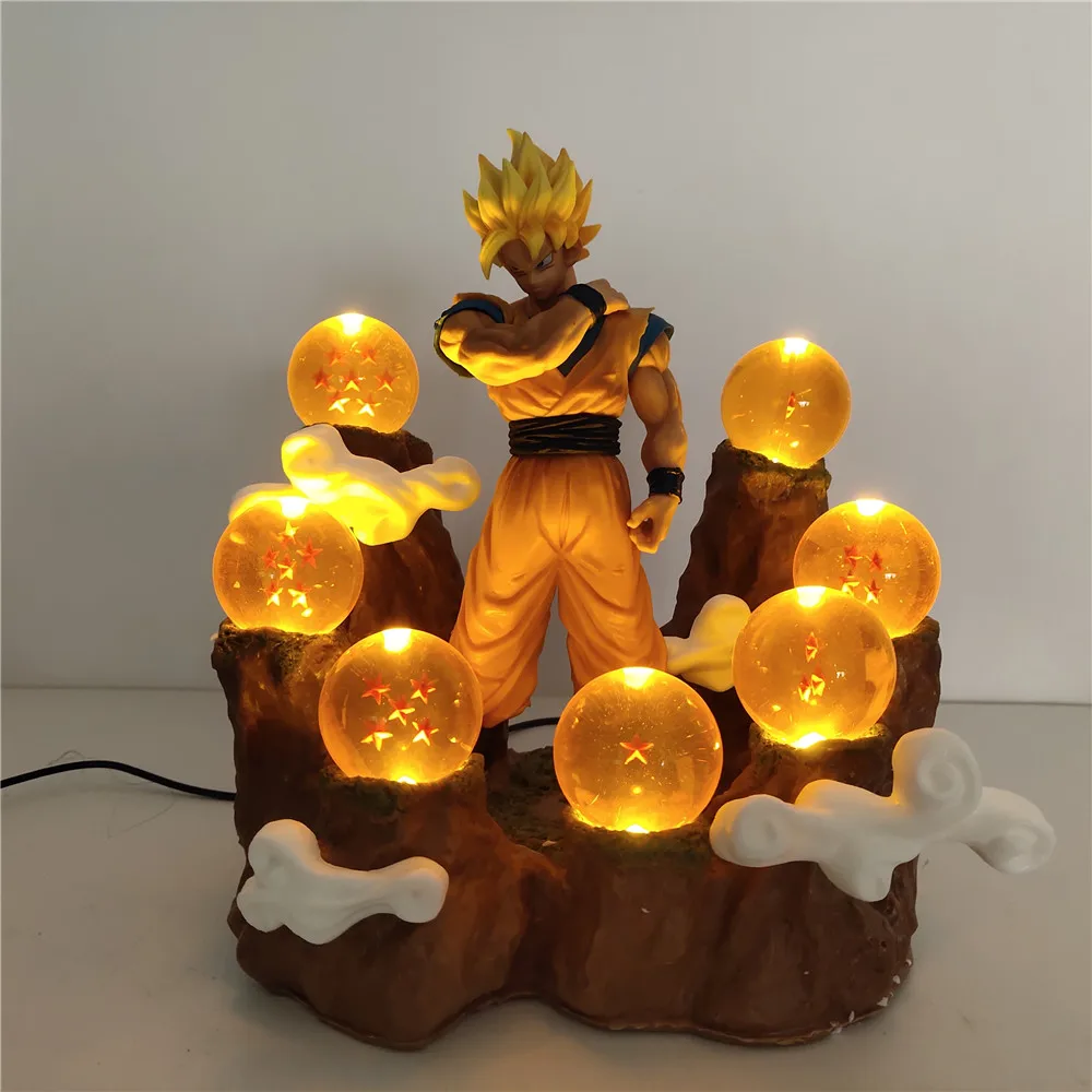 Dragon Ball Z LED Lamp DIY Decoration Son Goku Night Light DBZ Action Figma Lights Anime Figurine Lampara Creative Lighting Kids
