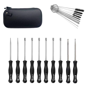 

10 Pcs Tune Up Carburetor Adjusting Screwdriver Tool Kit with Carb Cleaning Needles Brushes for Common 2 Engine