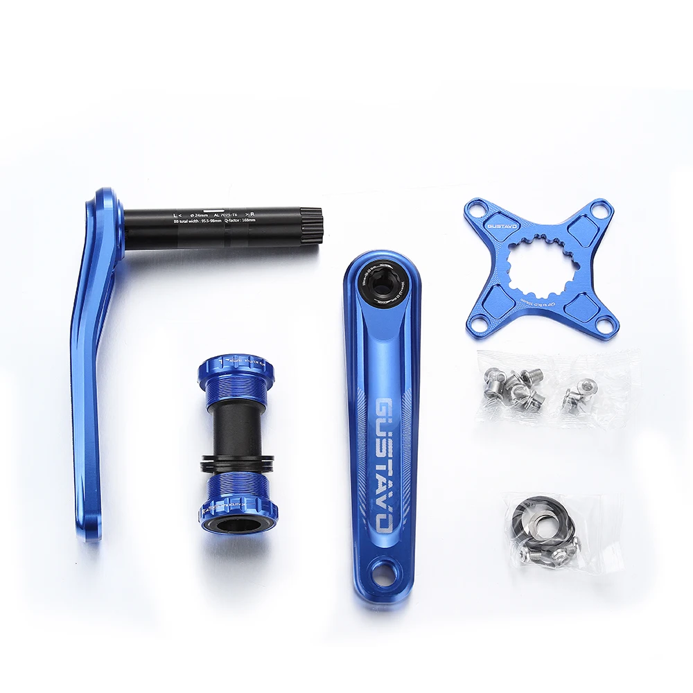 Велосипедный Кривошип GUSTAVO MTB GXP to 104BCD 170/175 мм|Шатун и передняя звездочка
