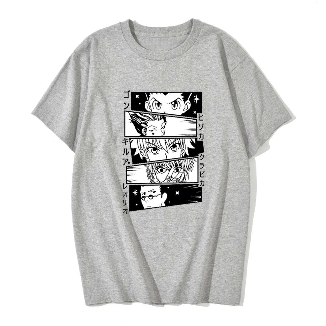 

hunter x Hunter Anime Cartoon Printed T-shirt Summer Women's Cotton Short Sleeve Casual Loose Top Harajuku Streetwear Tee shirts