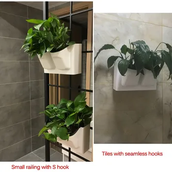 

Wall Hanging Flower Pot Plant Wall Flower Pot Vertical Wall Planter Stackable Flowerpot For Indoor Balcony Backyard Garden