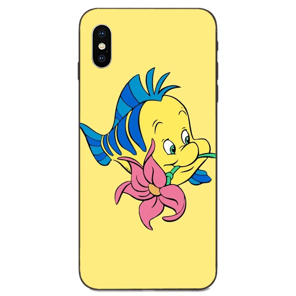 Русалочка с желтыми рыбками мягкий ТПУ художественным принтом для Xiaomi Redmi Note 3 3S 4