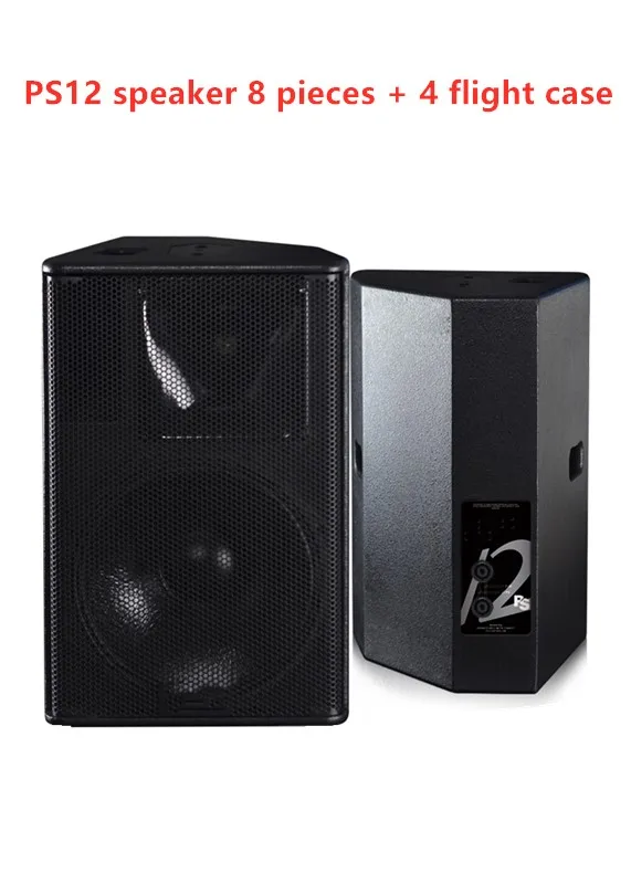 

8 pcs PS12 speaker + 4 pcs flight case. 4 pcs PS15 speaker + 2 pcs flight case. 4 pcs flight case for empty dual 10 line array.