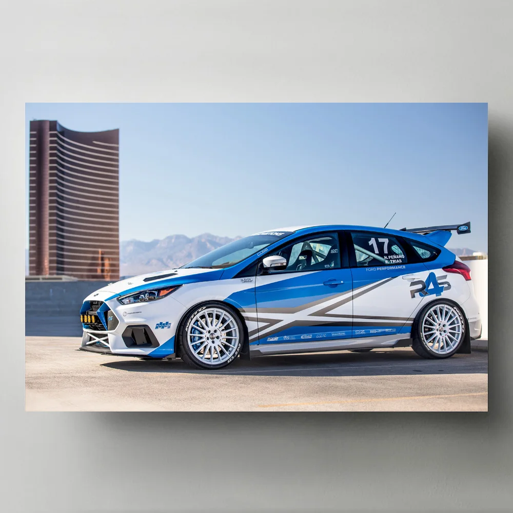 Современные художественные декоративные картины Fords Focus RS ралли инновации гоночный автомобиль Настенная картина холст плакаты и принты