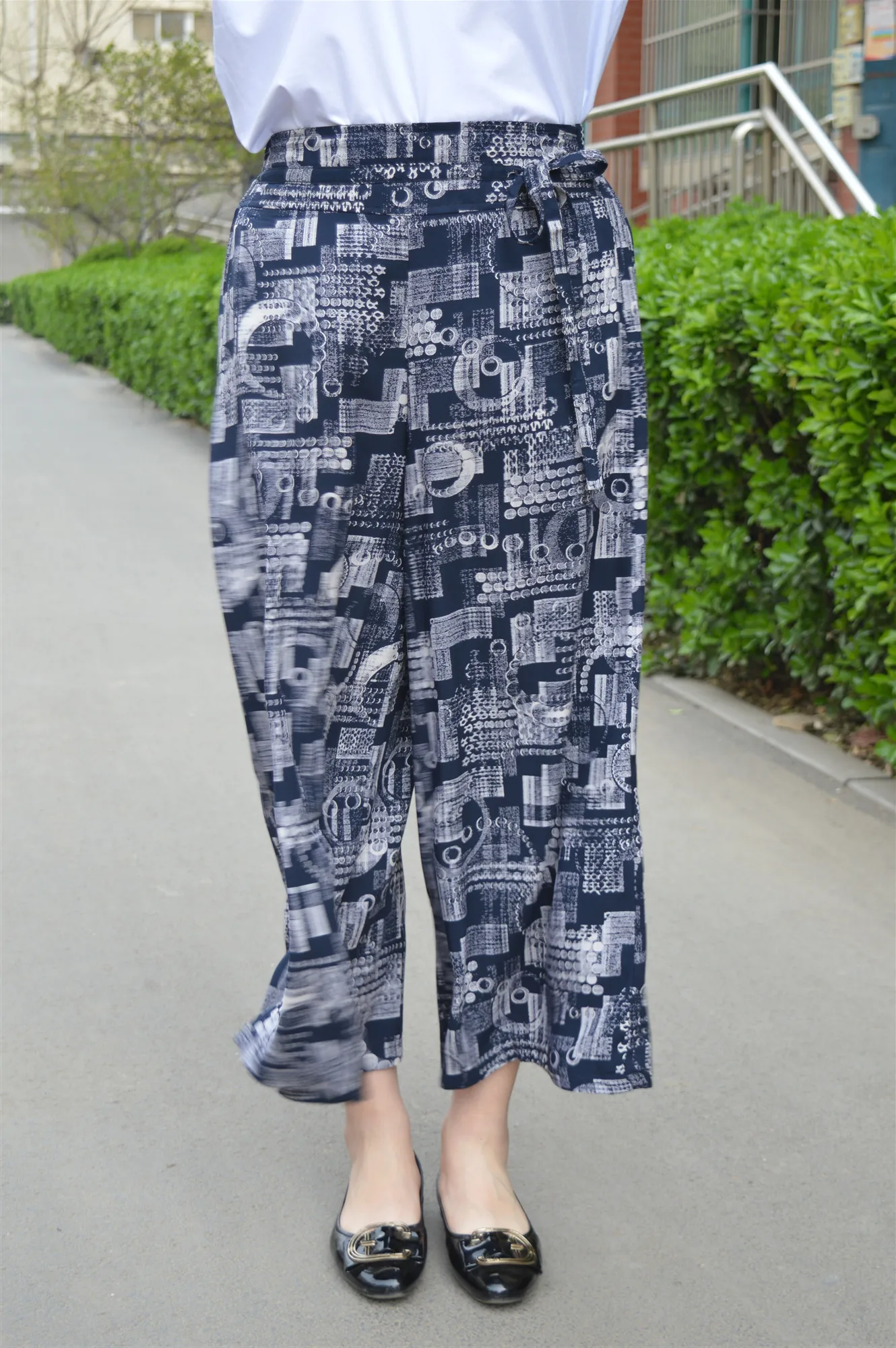 Pantalon, широкие штаны, Femme размера плюс, 3XL, женские осенние брюки, спортивные штаны с принтом, Pantalon, женские, Mujer, DJ316