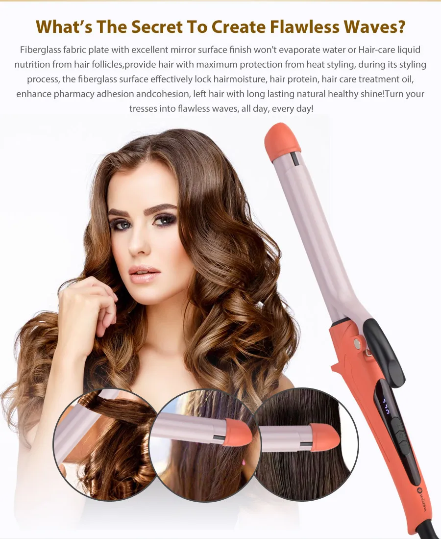 Fiberglass fabric plate with excellent mirror surface finish won't evaporate water or Hair-care liquid nutrition from hair follicles,provide hair with maximum protection from heat styling