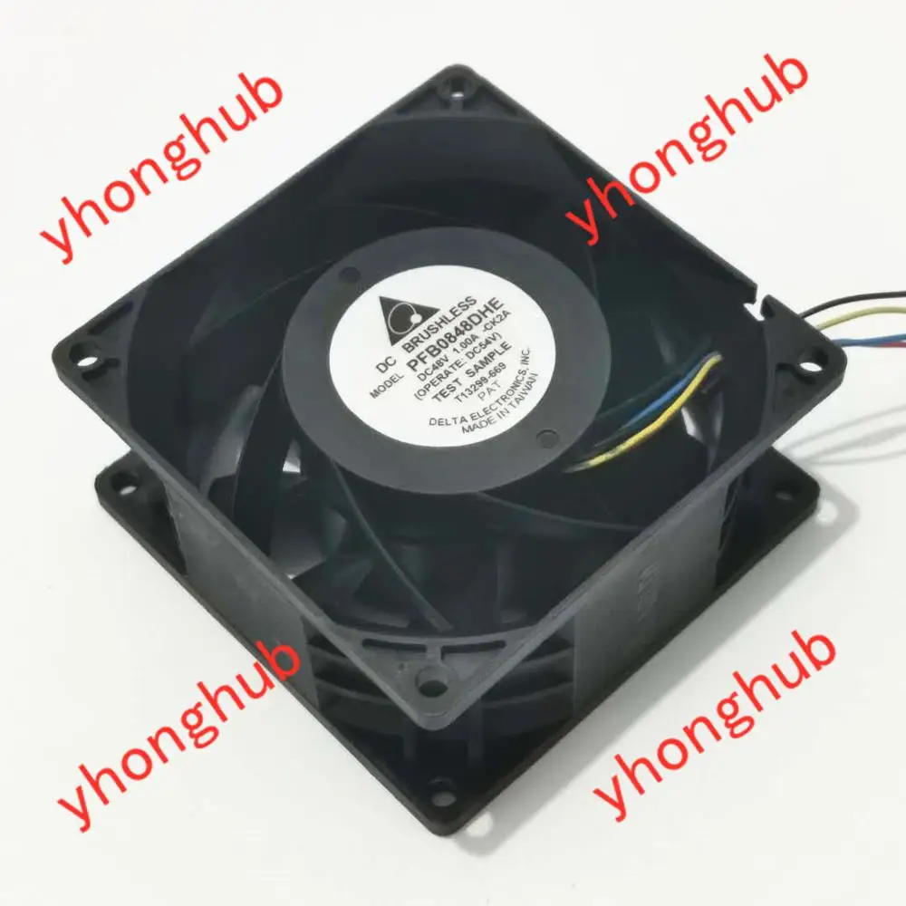 Delta Electronics PFB0848DHE CK2A постоянного тока 48В 1.00A 80x80x38 мм 4 провод Сервер охлаждающий
