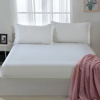 

Premium Hotel Multi Solid Color Fitted Bed sheet with 11.8inch Pocket 100% Cotton 600TC Fitted sheet set Bed cover Pillowcases