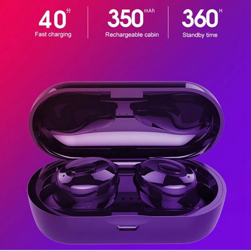

Ottwn XG15 TWS Bluetooth Headset 5.0 in-Ear Earbuds IPX5 Waterproof wireless Headset Stereo Sound Sport Gaming Headset with Mic