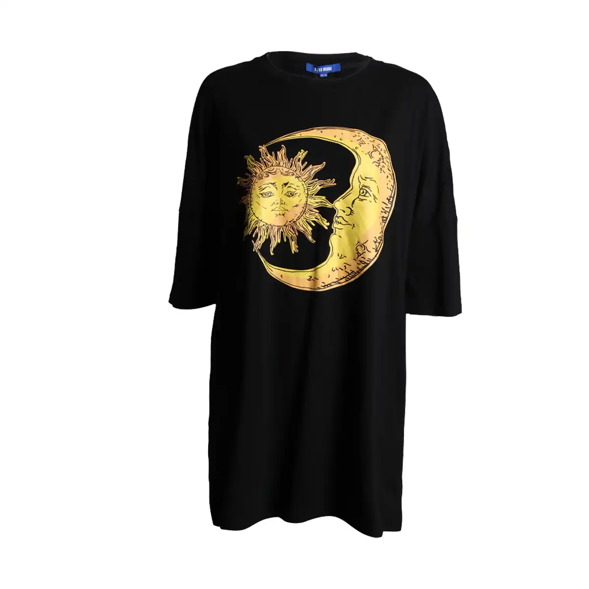 sun and moon t shirt dress