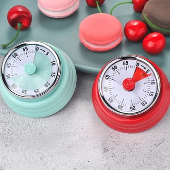 

Hot Sale Kitchen Timer Round Shape Stainless Steel Mechanical Cooking Clock Time Reminder Drop Ship Cooking Timer Kitchen Timer