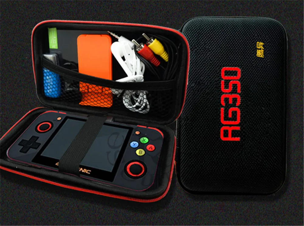Игровая консоль RG350 в ретро стиле портативная игровая мини приставка 64 бита 3 5