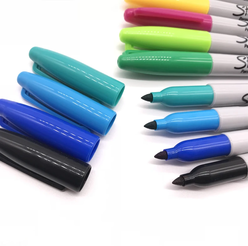 샤피 30001 페인트 마커 영구 마커 펜, 방수 1mm 미세 팁, 부드러운 자동차 페인트 마커, 금속 타이어용 그래피티 마커