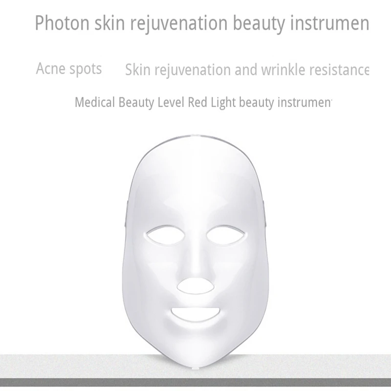  Led Mask Infrared Whitening Mask For Face Colorful Light Rejuvenation Freckle Removing Wrinkle Devi - 4000598792446