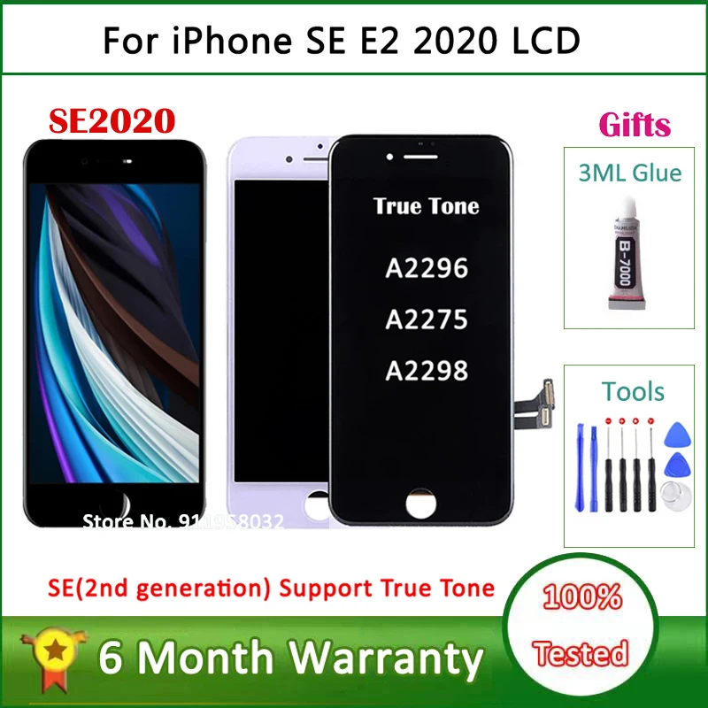Truetone Display para Iphone Se2023 se 2023 e2 Display Lcd com Boa Tela de Toque 3d Digitador Assembléia para Se2 2023 Tela Lcd