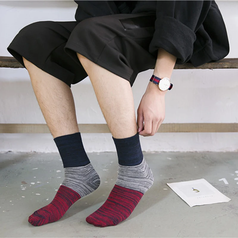 2019 новый японский Стиль красочные носки Harajuku Для мужчин 5/пар высокого качества