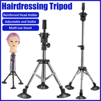 

Adjustable Tripod Headform Mannequin Head wig stand Prosthesis Doll Holder Brackets Model Hairdressing Training Hair Tool