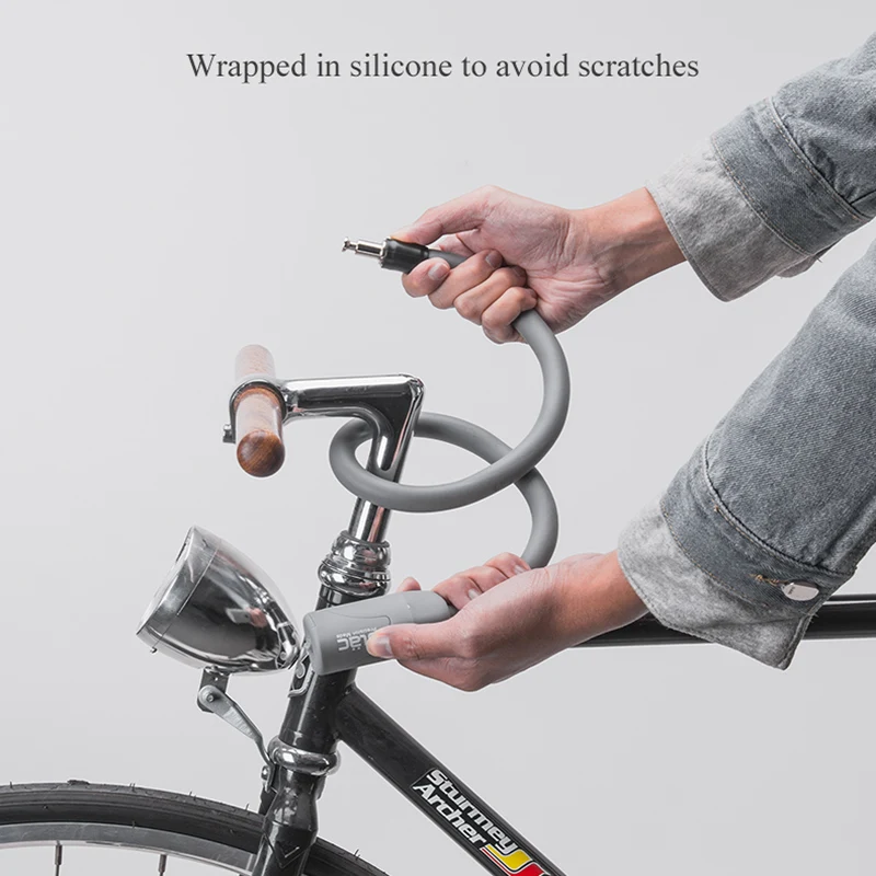 ULAC Bicycle Password Chain Lock Bicycle Key Security Lock Colorful Fast Lock