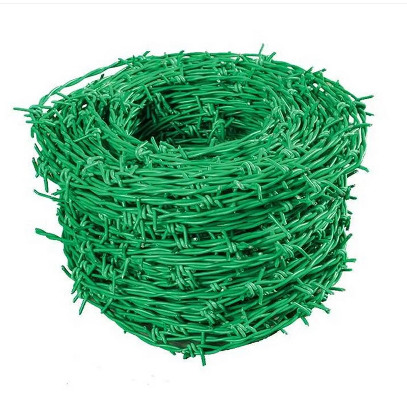 Hot Dipped Galvanized Steel Barbed Wire Farm Protective Rope Fence 100m