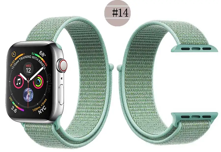 Для мужчин и женщин 38 мм 42 мм 40 мм 44 мм ремешок для apple watch series 1 2 3 4 тканый нейлоновый ремешок для iWatch 4 цветной браслет с узором