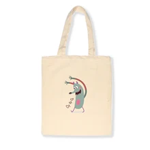 Женские сумки на плечо Kawaii мультфильм жук принт креативная серия Повседневная Холщовая Сумка для покупок простая эко большая ВМЕСТИТЕЛЬНОСТЬ