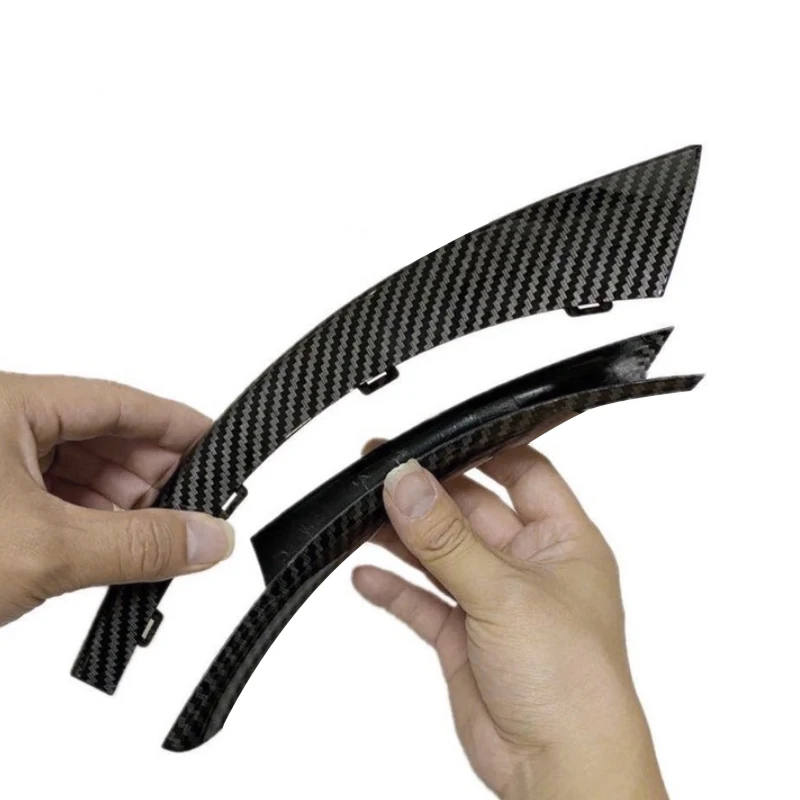 Car Door Handle Pull Cover Trim 2pcs Carbon Texture Left/Right for BMW 3 Series E90 E91 316 318 320 325 328i
