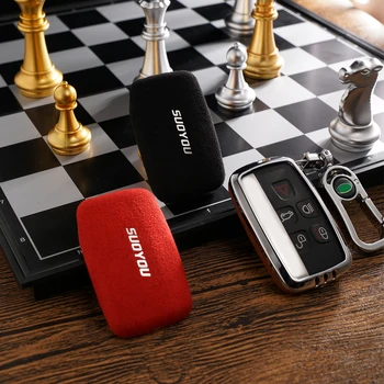 

Smart Car styling Car key Set case keyfob For Land Rover Jaguar XE XJ XJL XF C-X16 V12 Guitar F X Typ X-TY Remote Suede Leather