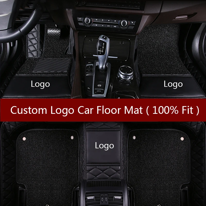 Автомобильный коврик с логотипом для Mitsubishi Pajero ASX Lancer SPORT EX Zinger FORTIS Outlander Grandis Galant