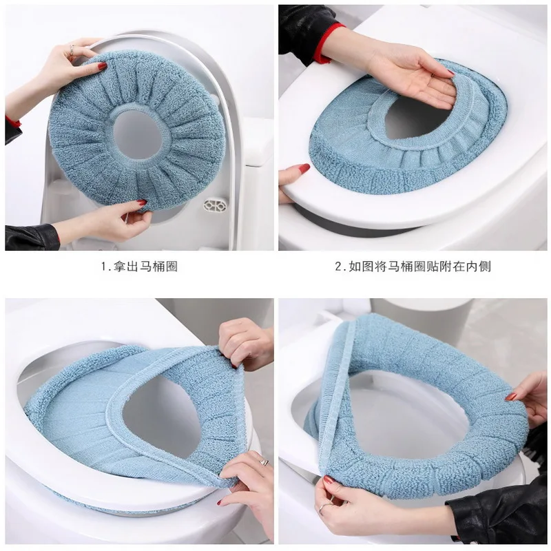 Теплое мягкое сиденье для унитаза защита ванны унитаз аксессуары ванной комнаты