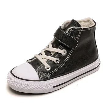 

Children Sneaker 2019 New winter Children's High Top Baby Boys Girls Sports Fashion Boots Kids pu upper Shoes