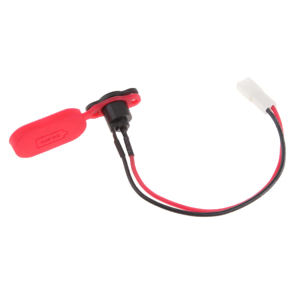 OUKENS Tappo Di Protezione Impermeabile Per Porta Di Ricarica In Gomma - Per Scooter Elettrico Xiaomi Mijia M365 - Rosso, Antipolvere, Antispruzzo - 3