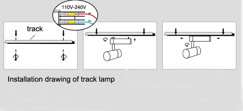 Винтаж E27 трек свет Лофт промышленный прожектор Light Rail черный трек лампы для barn верхняя одежда магазине осветительные приборы для магазина