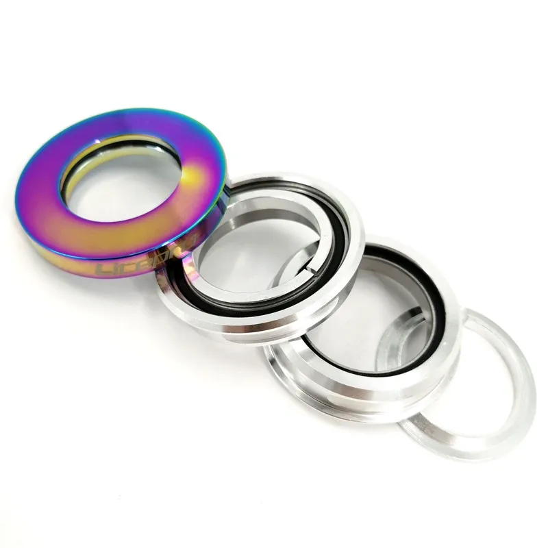 Litepro 44mm Built-in Bearing Headset Aluminum Alloy CNC Titanium-plating Da-hon Folding Bike Headset